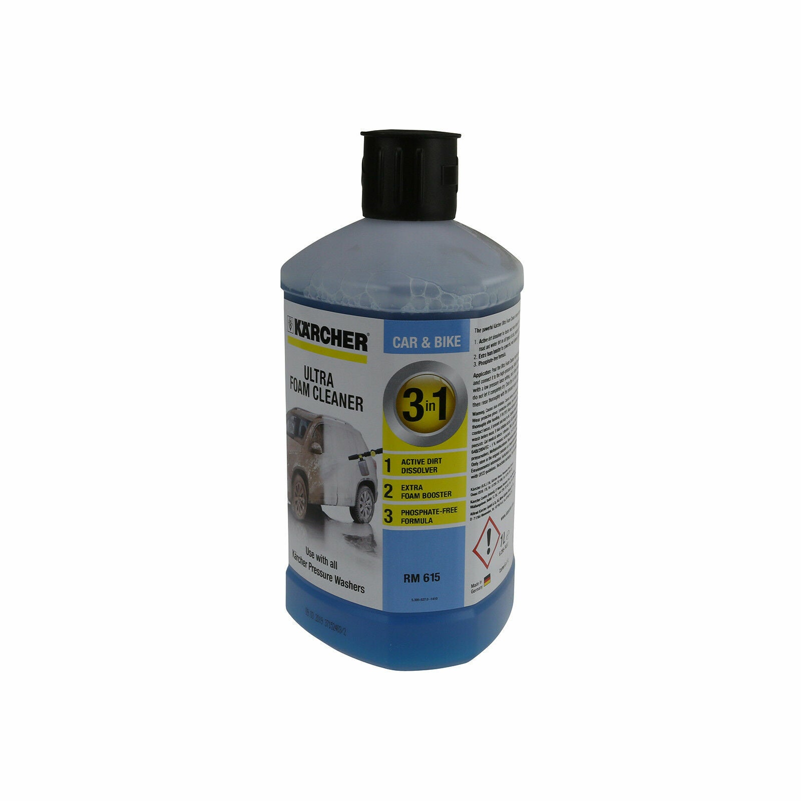 Karcher 3 In 1 Ultra Snow Foam Car Cleaner Detergent Car Shampoo Valeting 1L