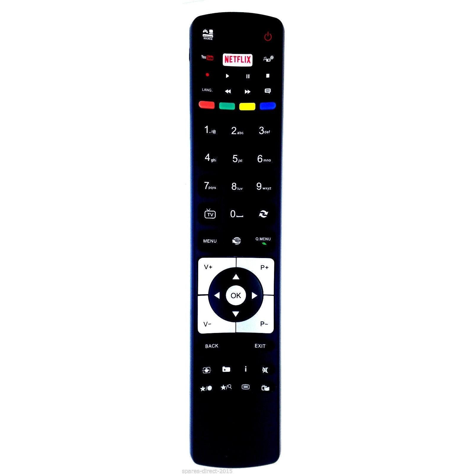 TV DVD Remote Control for Polaroid FINLUX RC5118 Smart P50D300S / P50D300