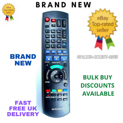 N2QAYB000618 HDD DVD IRecorder Remote Control for Panasonic DMR-HW200