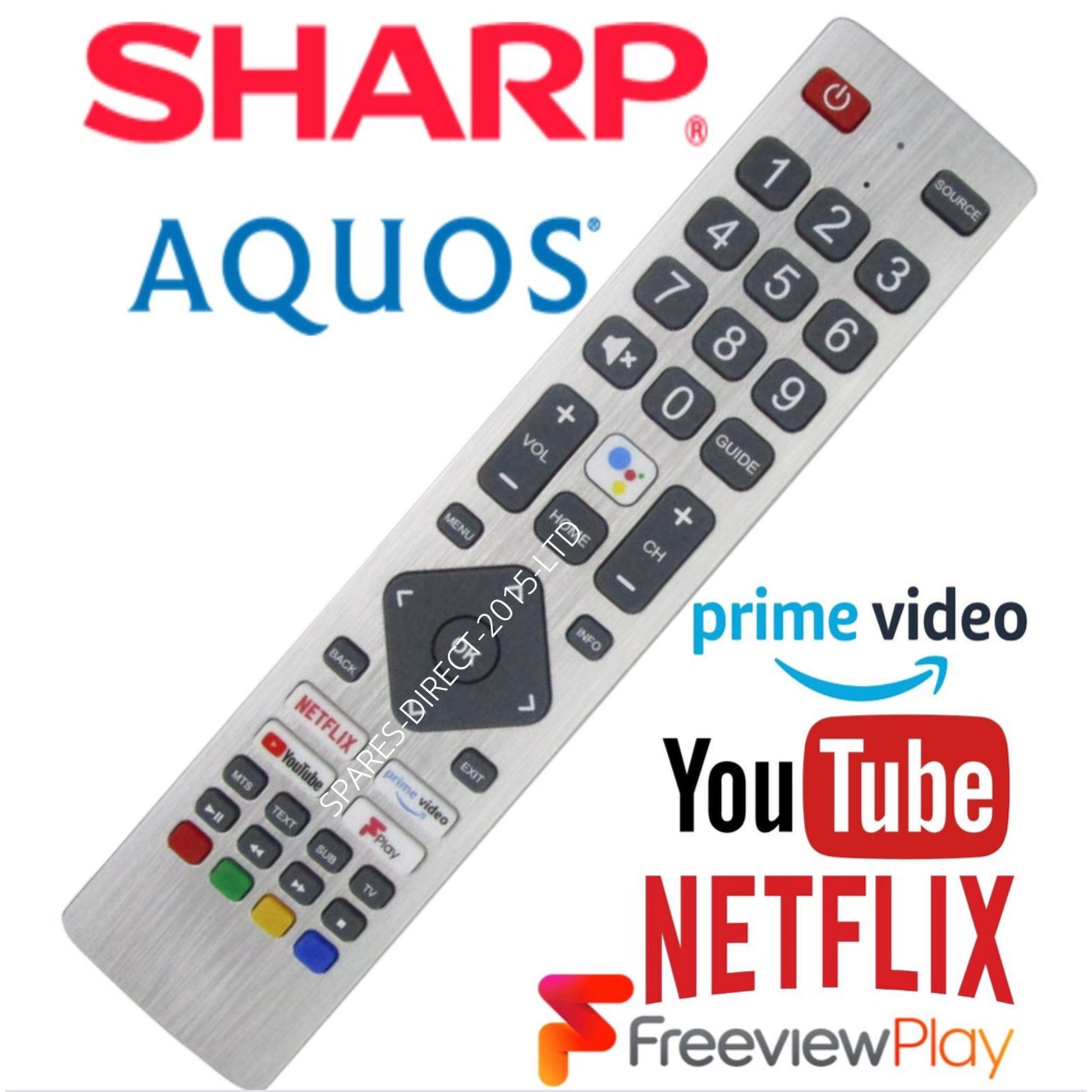 New Voice Remote Control for Sharp 4K TV - 50BL1KA