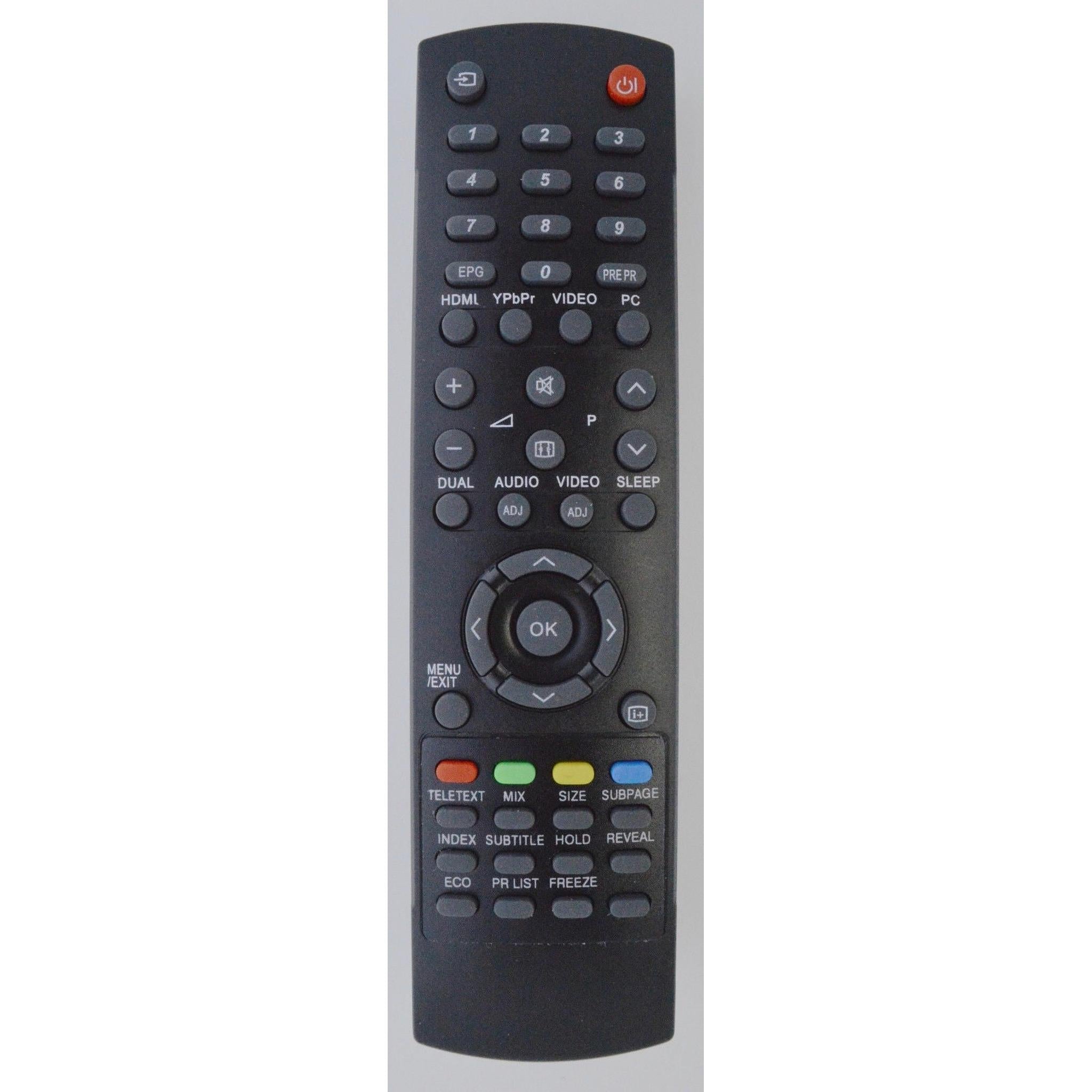 Replacement Remote control for Bush A626, A632, A632N, A637F, A642F, A647F