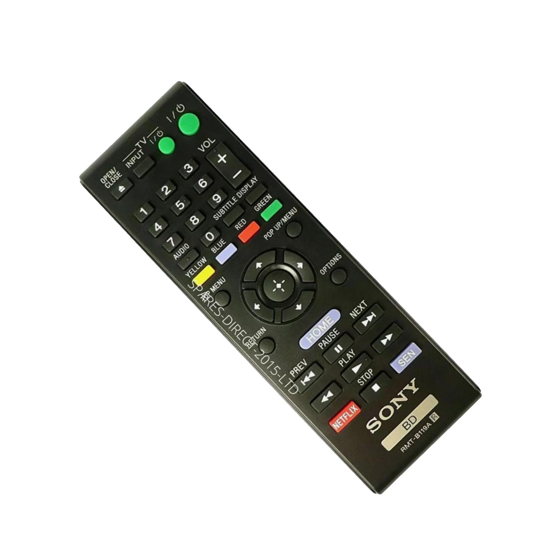 Replacement Remote Control for Sony BLU RAY DISC PLAYER BDP-S3700 / BDPS3700