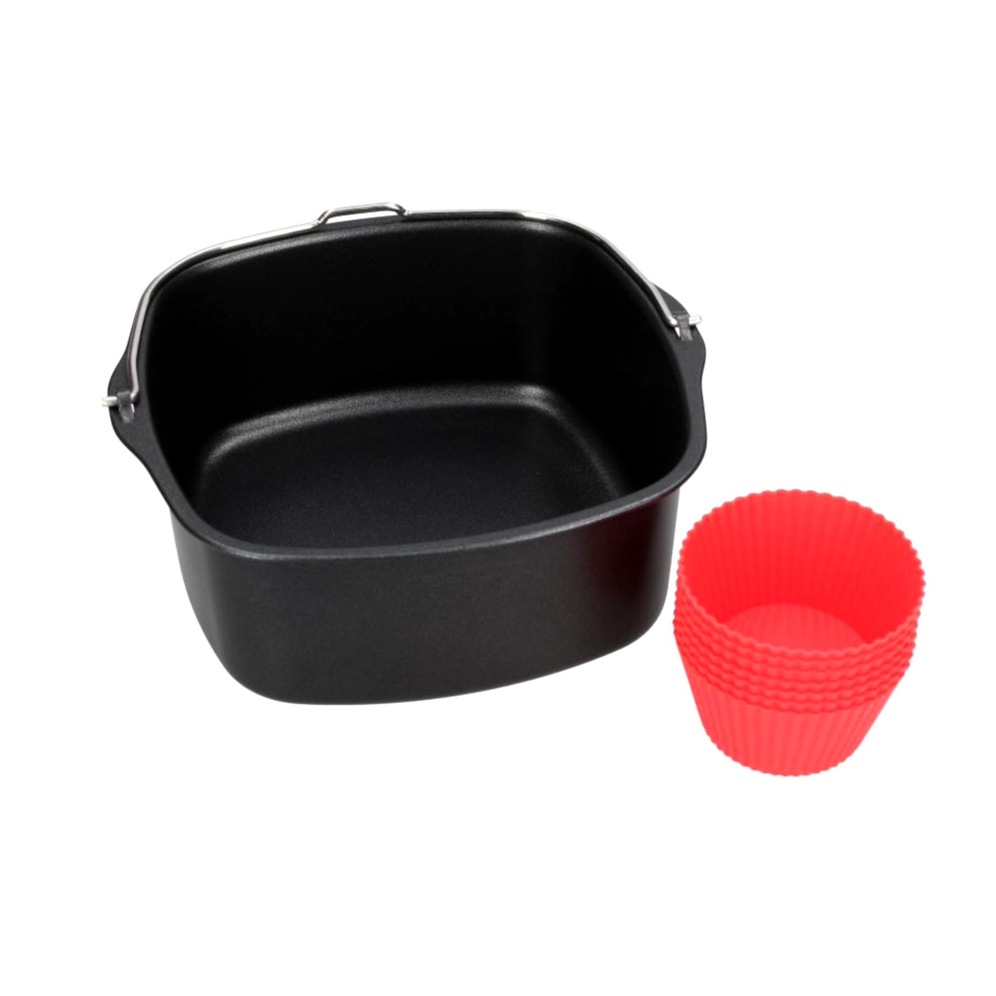 Genuine Air Fryer Non-Stick Baking Basket and Cupcake Cases For Phillips HD9225