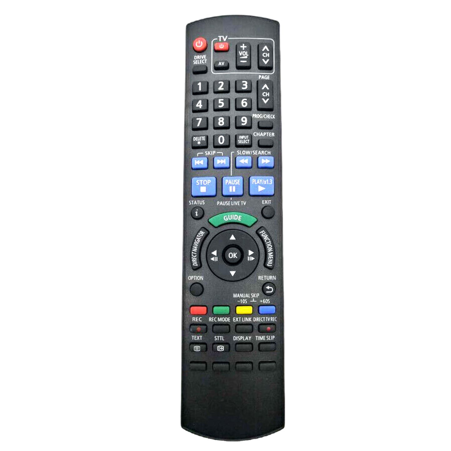 Budget Replacement Remote Control for Panasonic N2QAYB000462 DVD RECORDER R.C