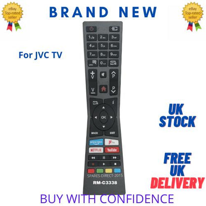 RM-C3338 TV Remote Control for JVC LT-32C705