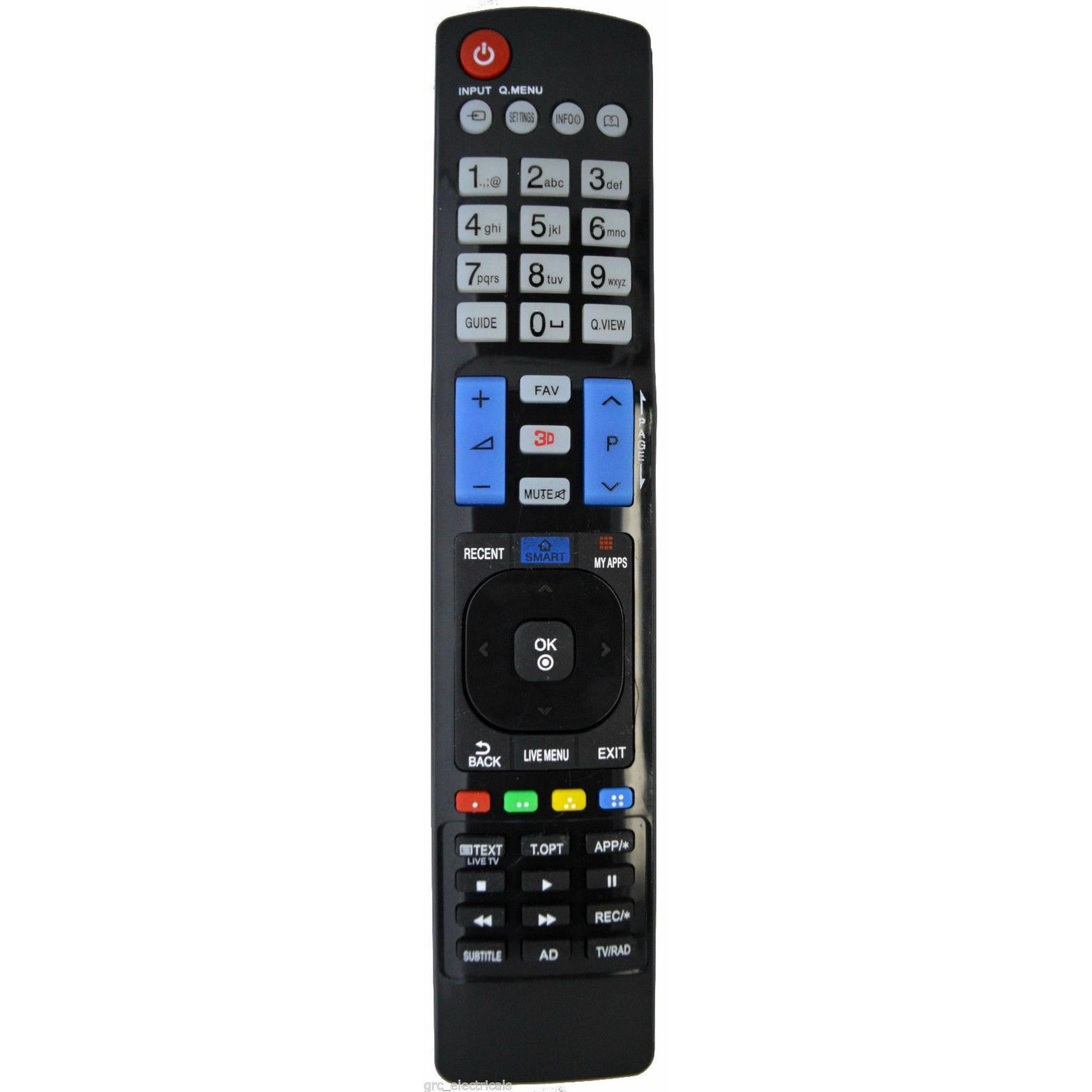 REPLACEMENT REMOTE CONTROL UNIVERSAL WORKS ALL MODELS OF LG LCD/LED TV