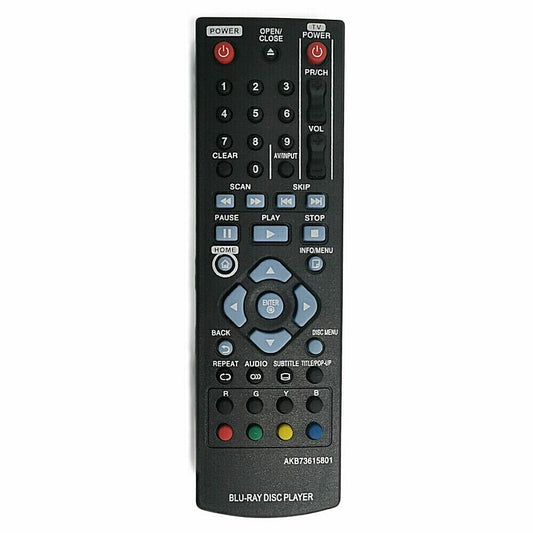 New Remote Control For LG Blue-Ray Disc DVD Player BP250 BP135 BP240