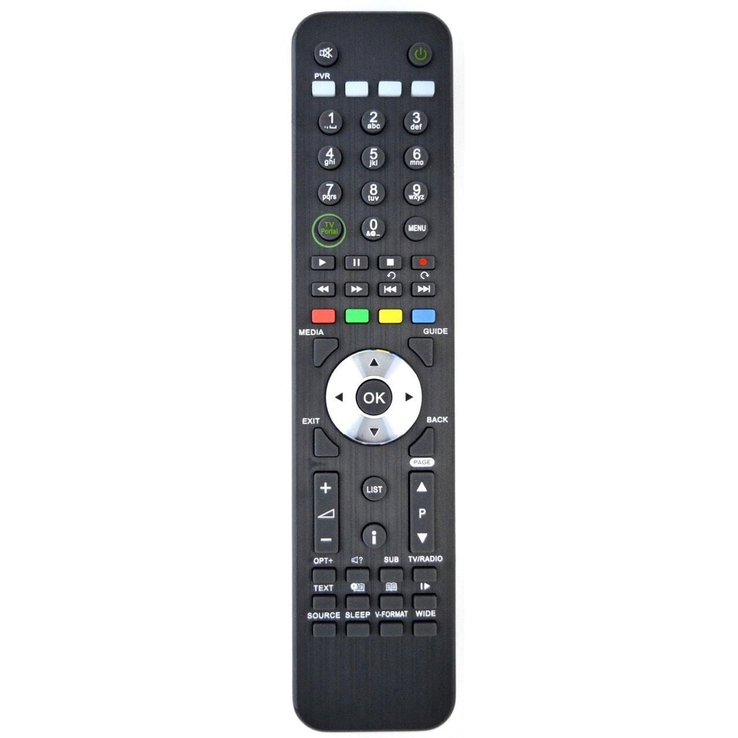 Replacement Remote Control for Humax HDR-FOX T2, HDR-FOX T2 1TB, HDRFOXT2GB