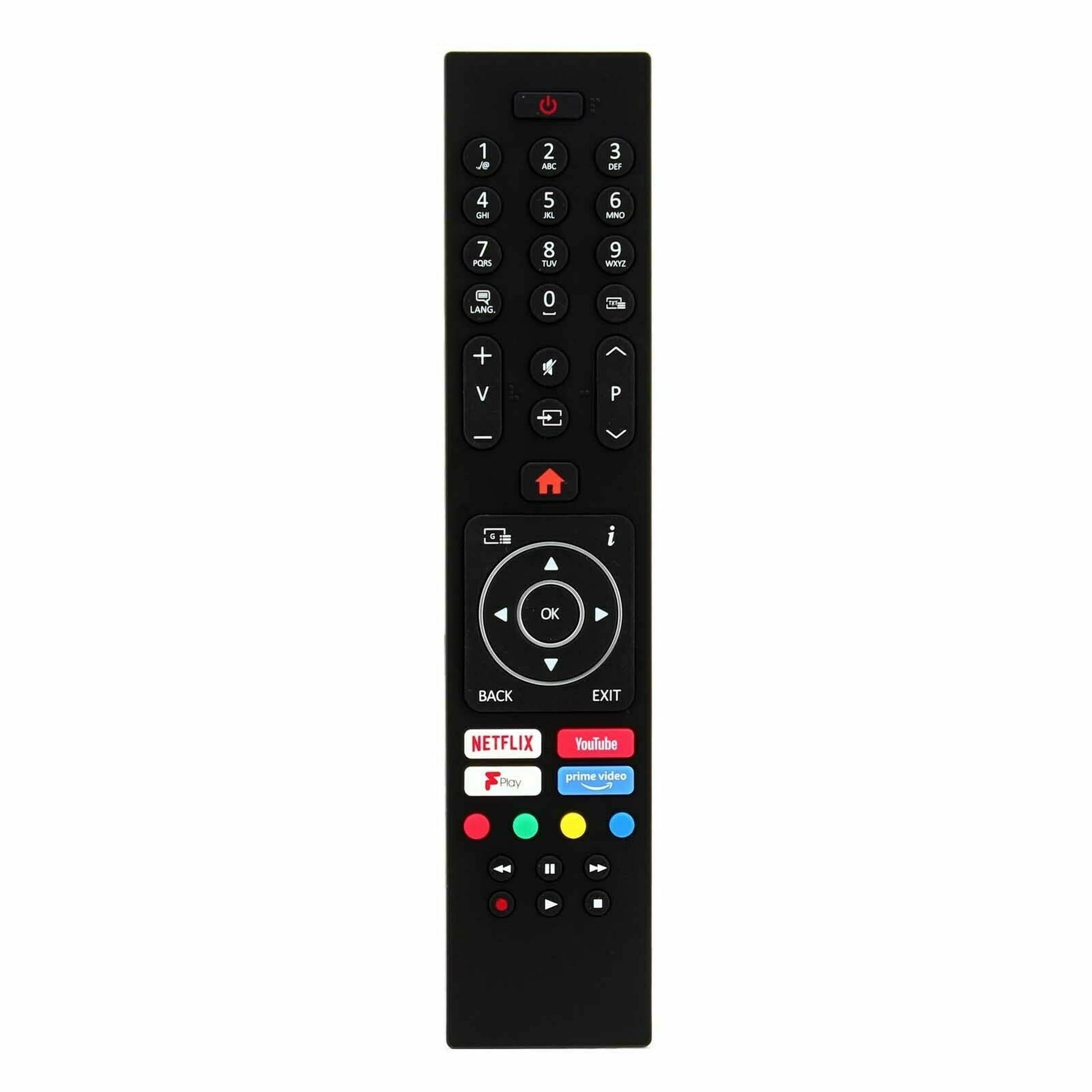 New Tv Remote Control for Techwood 43AO9UHD / 43A09UHD