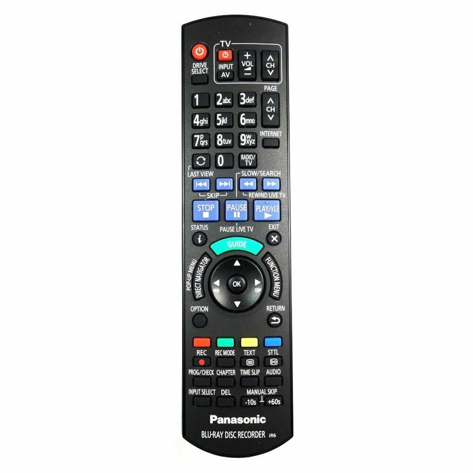 N2QAYB000986 Remote Control For Panasonic DMR-BST740, DMR-BCT940, DMR-BCT845 BST745