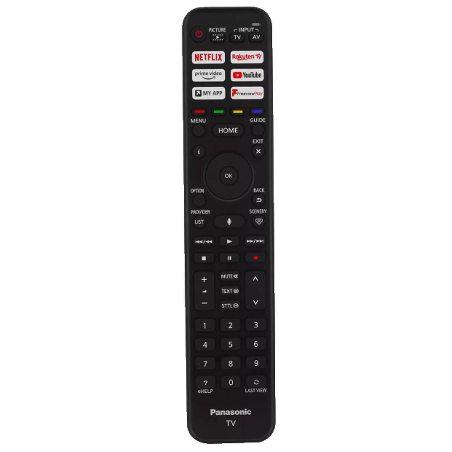 Original Panasonic N2QBYA000045 Remote Control for 4K UHD HDR LED Freeview TV