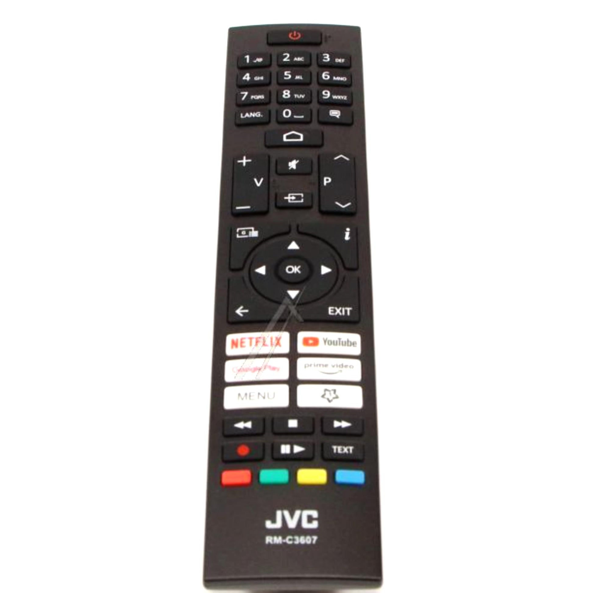 Remote Control for JVC RM-C3607 30109080 LT-39VAH3055 LT-42VAF3055 LT-43VAF3055