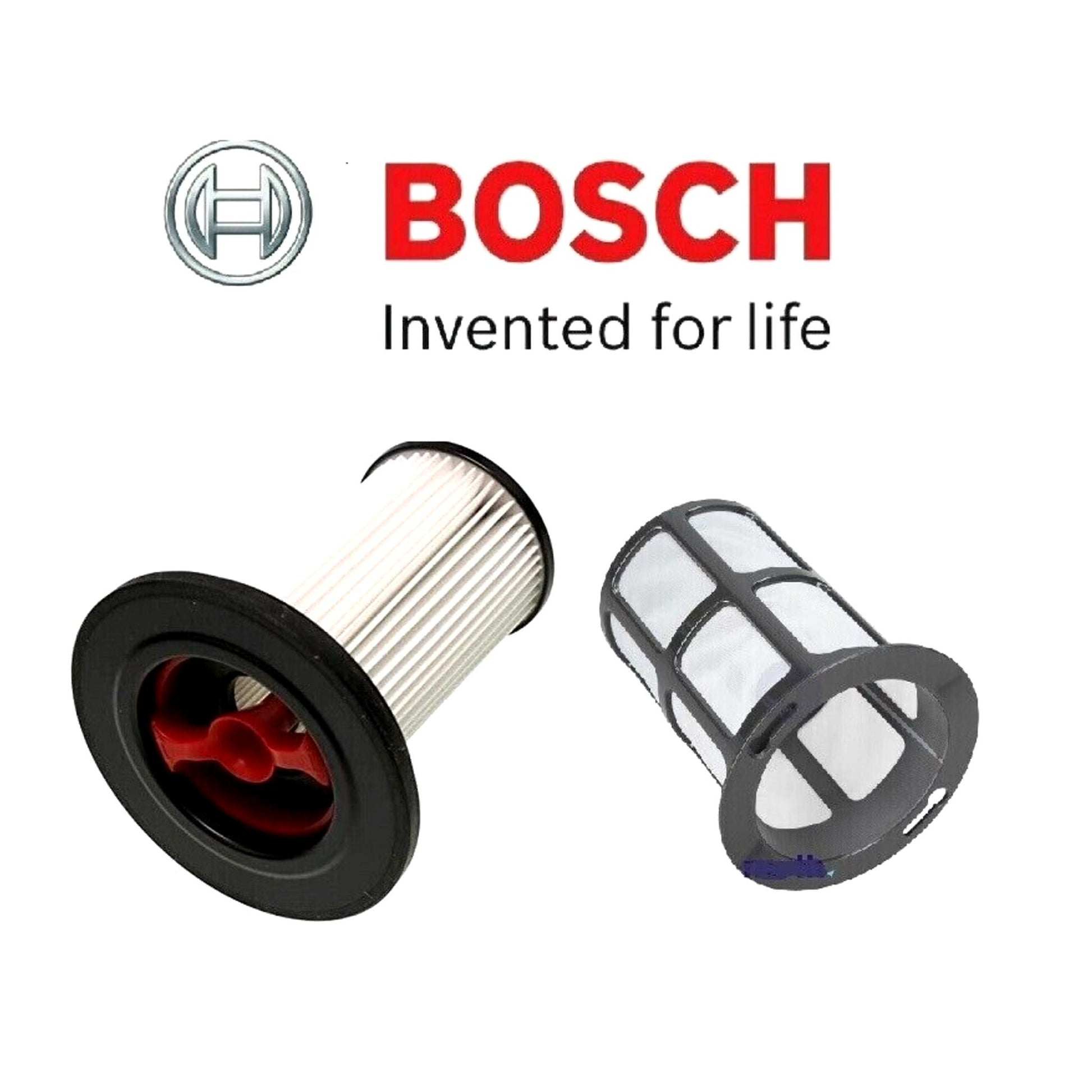 BOSCH 2-Piece Filter SET (To Fit: Bosch BCS111GB Unlimited Vacuum Cleaner)