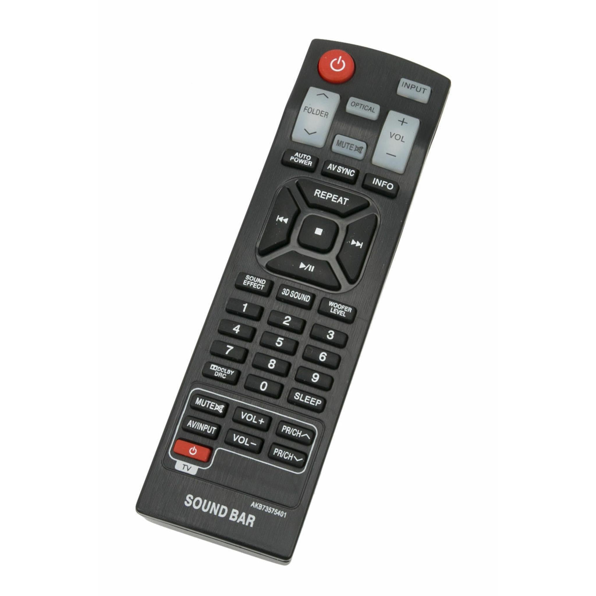 AKB73575401 Remote for LG Soundbar NB5540 NB4540 NB3530A LAP440 Nb4542 NB3520A