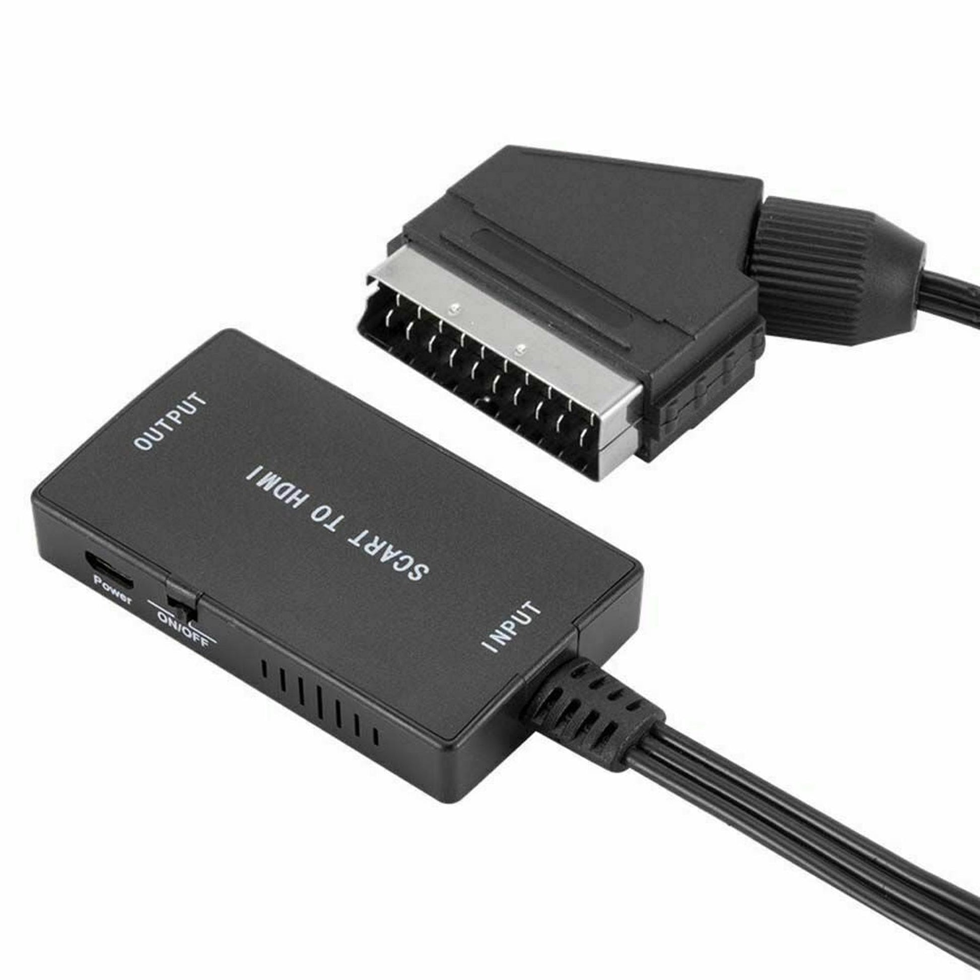 SCART to HDMI Converter Cable Video Adapter For Panasonic DVD / VCR / VHS Tv