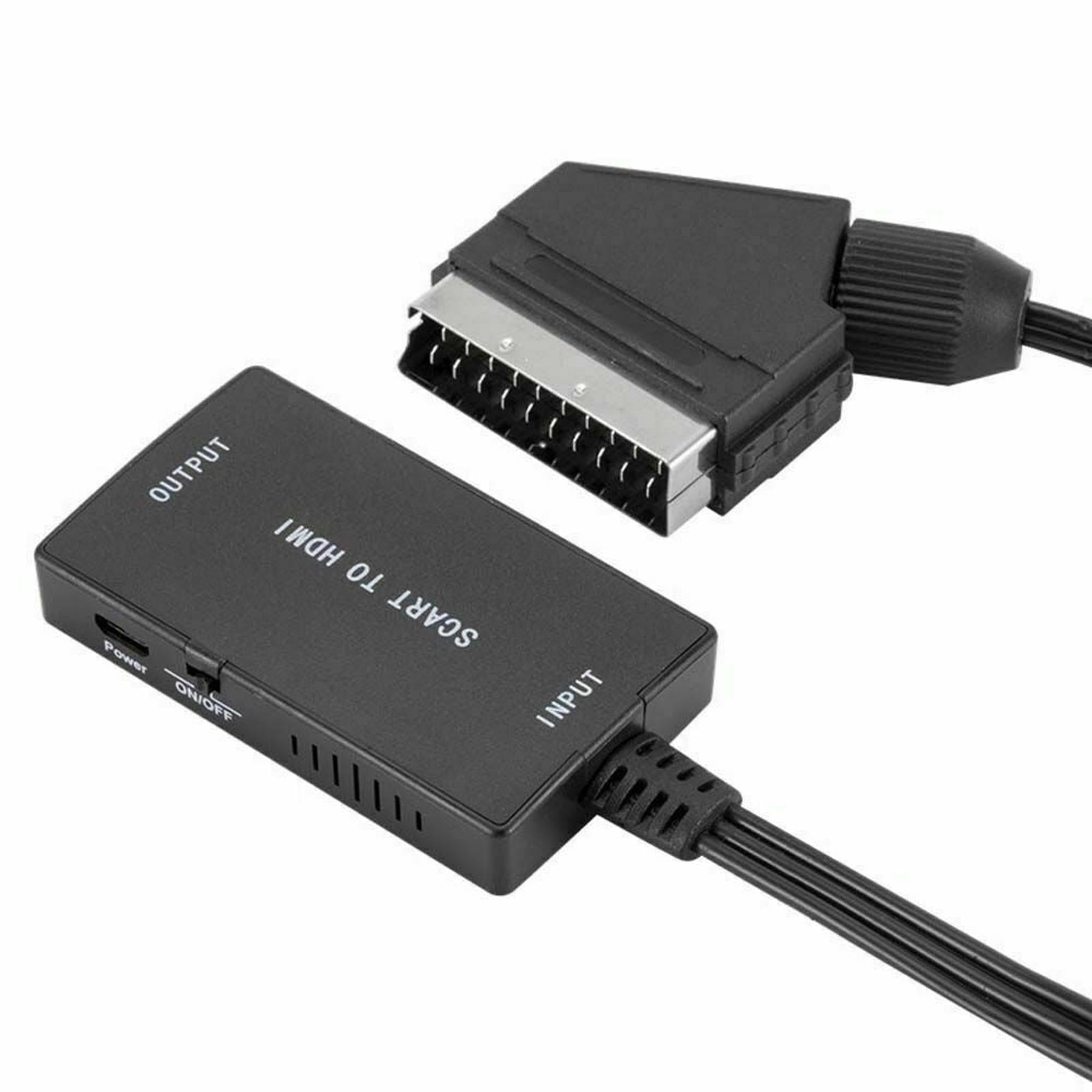 SCART to HDMI Converter Cable Video Adapter For Panasonic DVD / VCR / VHS Tv
