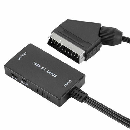 SCART to HDMI Converter Cable Video Adapter For Panasonic DVD / VCR / VHS Tv