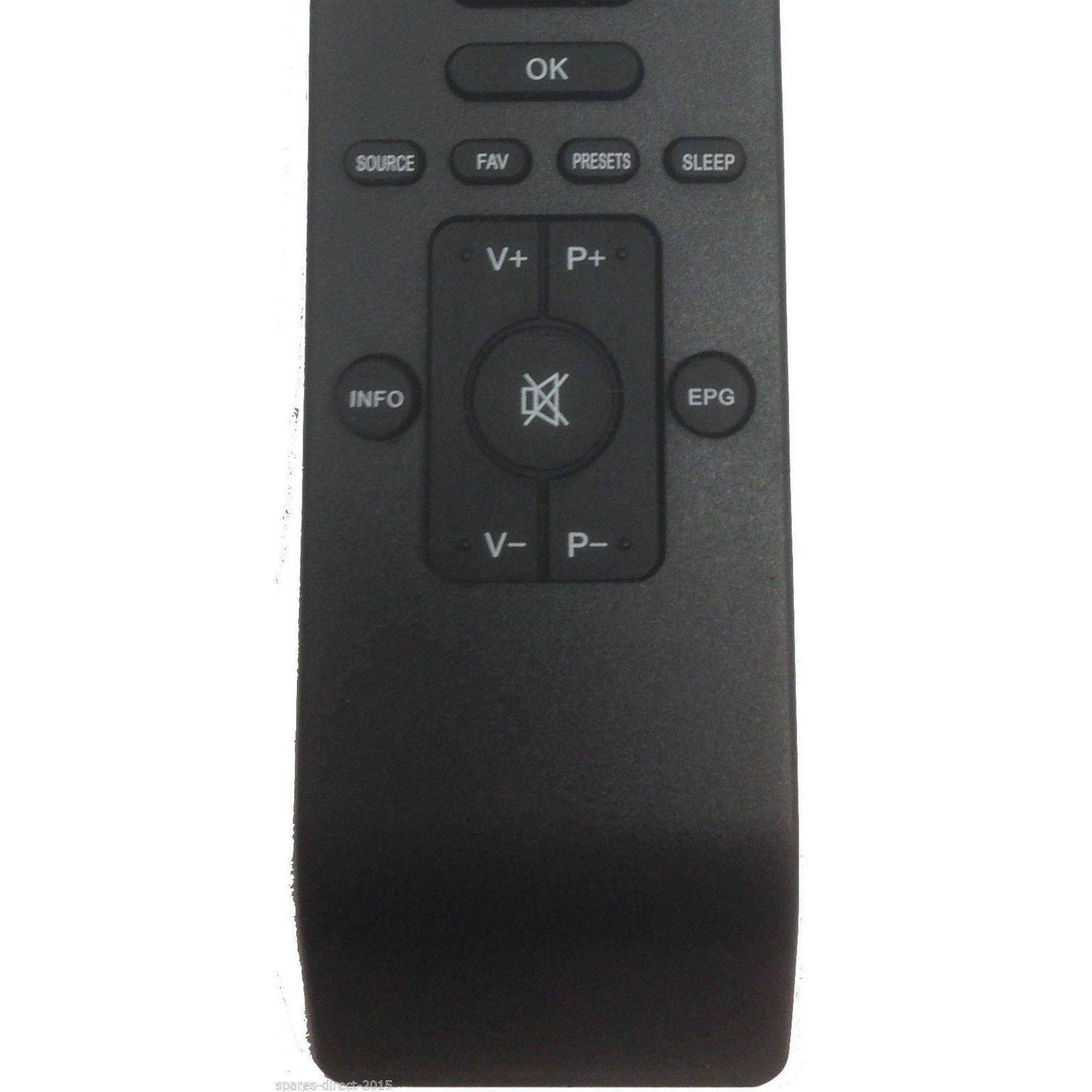 RC3902 Remote Control for LUXOR LUX40914TVB TV