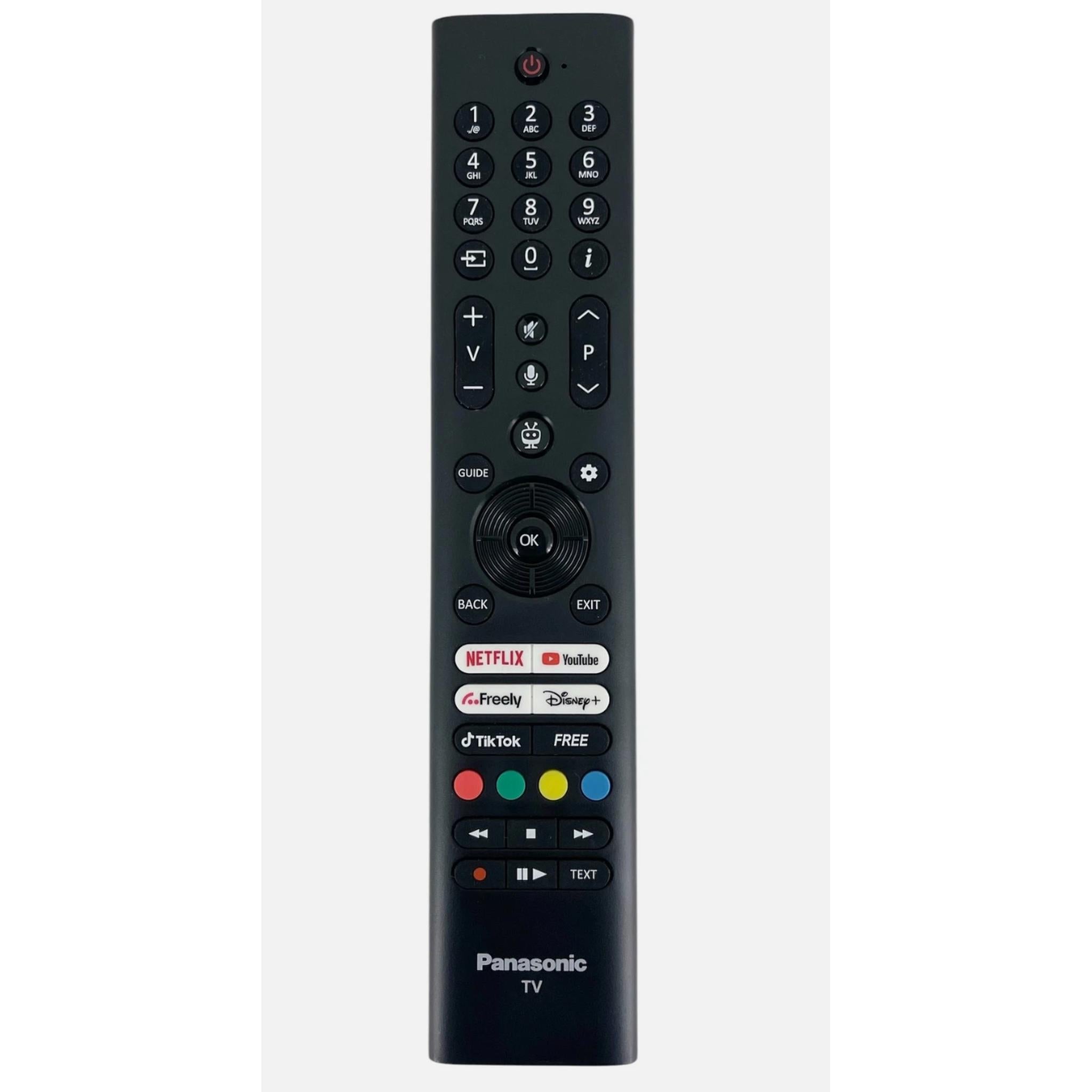 Genuine Voice TV Remote Control for PanasonicTB-43W60AEY 4K Ultra HD LED