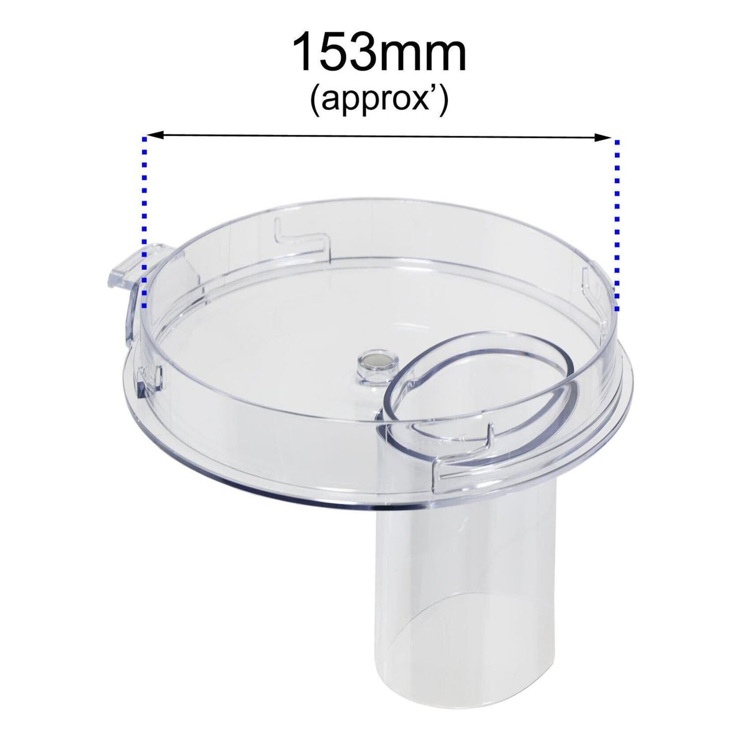 Simac FP470, FP480 Food Processor Mixer Clear Plastic Chute Lid