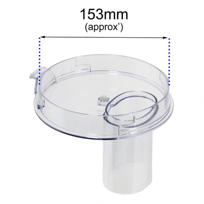 Simac FP470, FP480 Food Processor Mixer Clear Plastic Chute Lid
