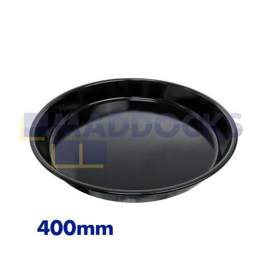 Round Enamel Oven Cooker Cooking Baking Tray 400 x 400 x 55mm