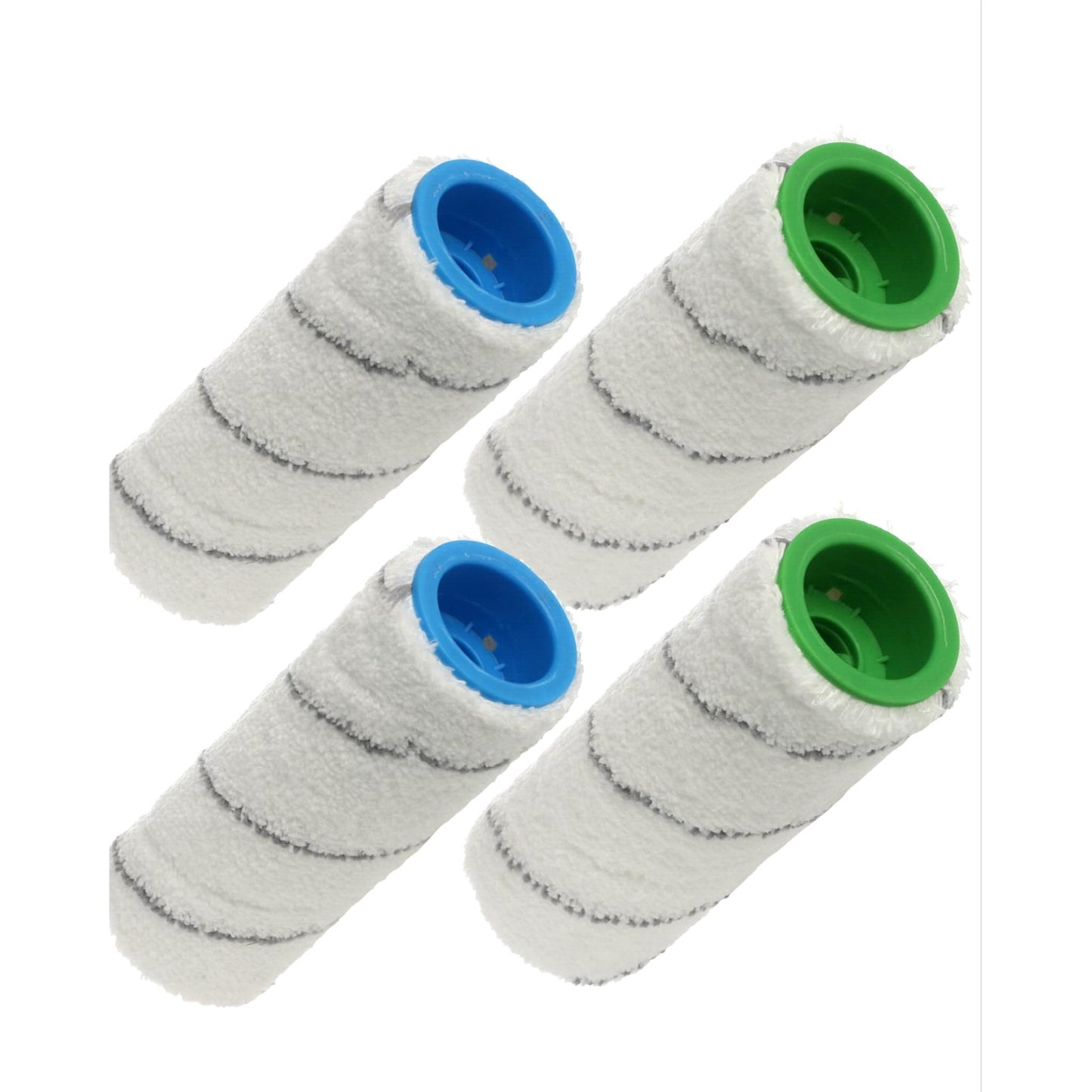 4 x Microfibre Rollers For Karcher FC3 & FC5 Wet & Dry Hard Floor Vacuum Cleaner
