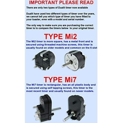 Genuine Timer Control Unit For Dualit Toaster 2, 3, 4 or 6 Slice /Slots Type Mi2
