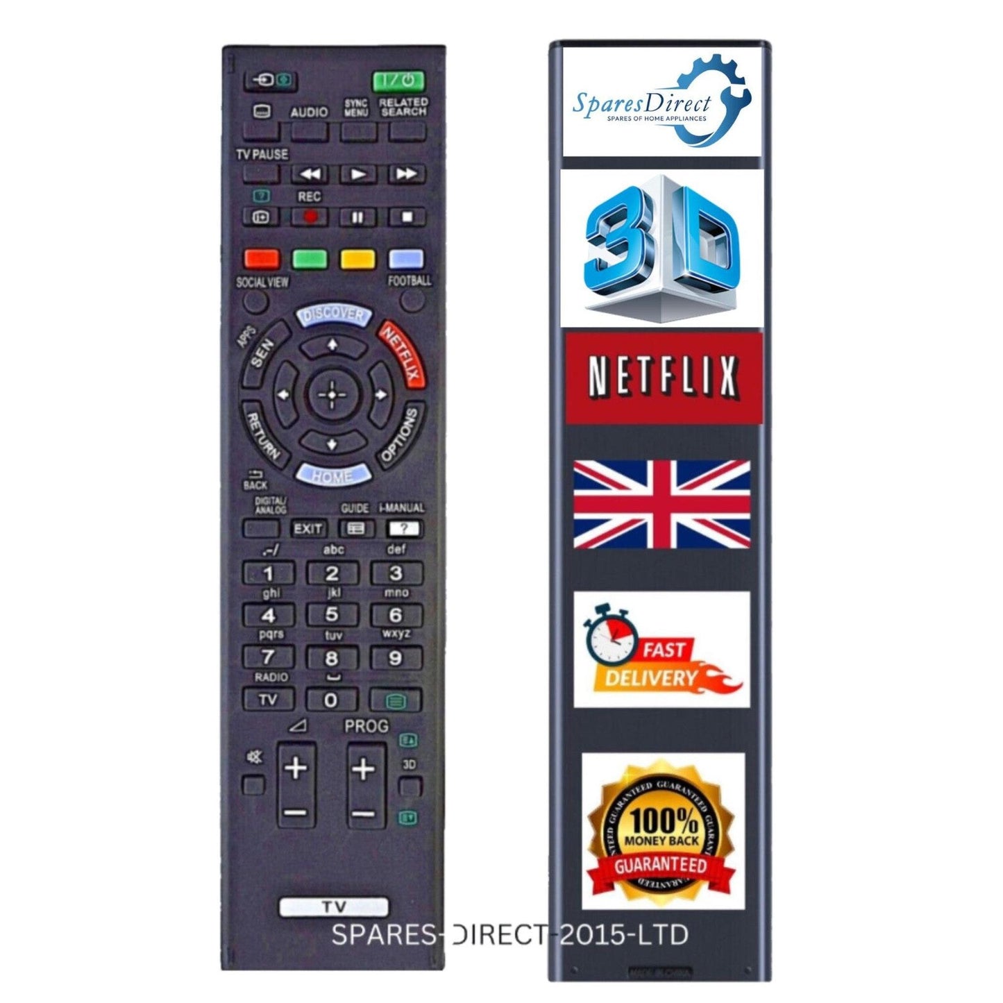 RM-ED058 RMED058 Remote Control For 3D Sony TVs