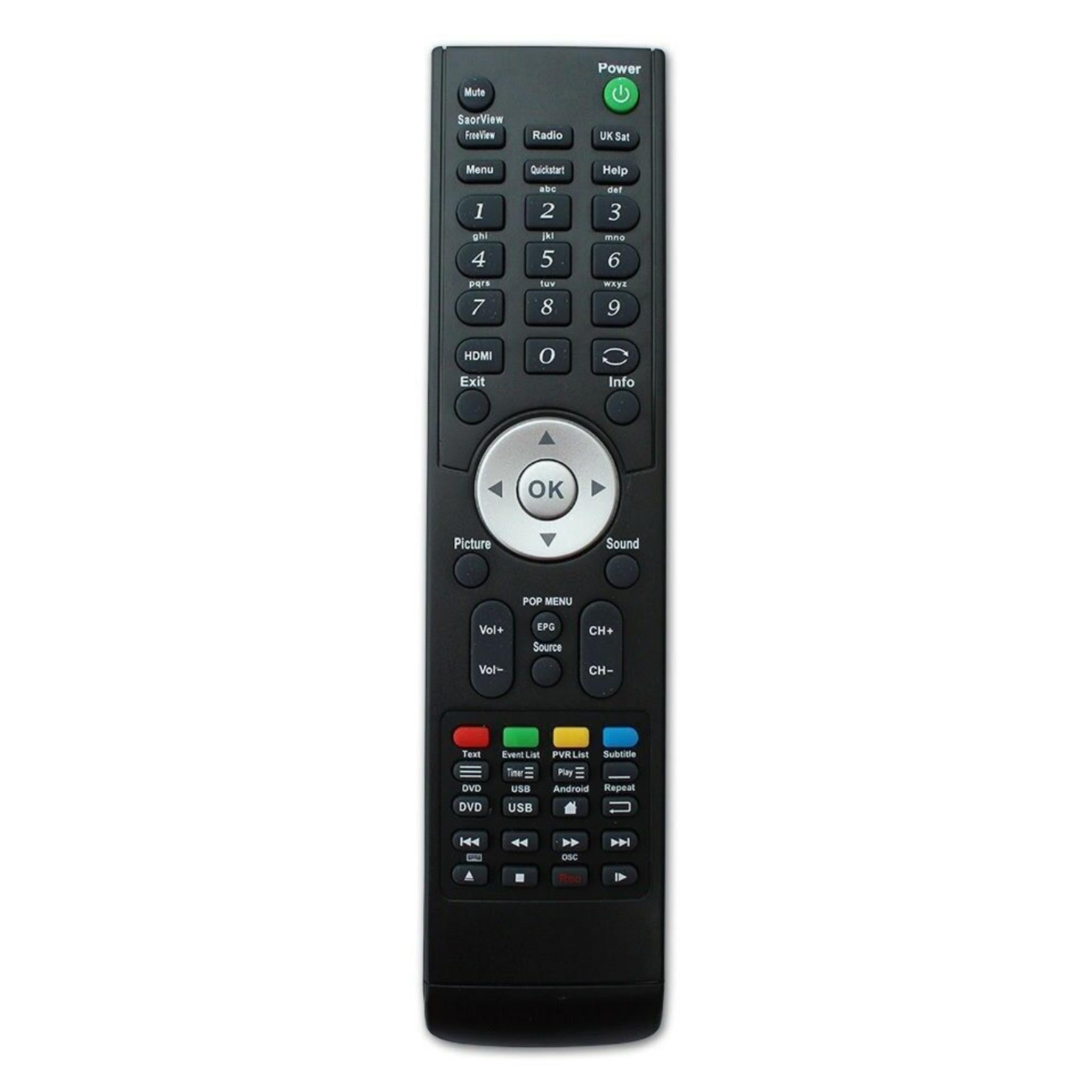 Goodmans GVLEDHD39DVDI Tv Remote Control