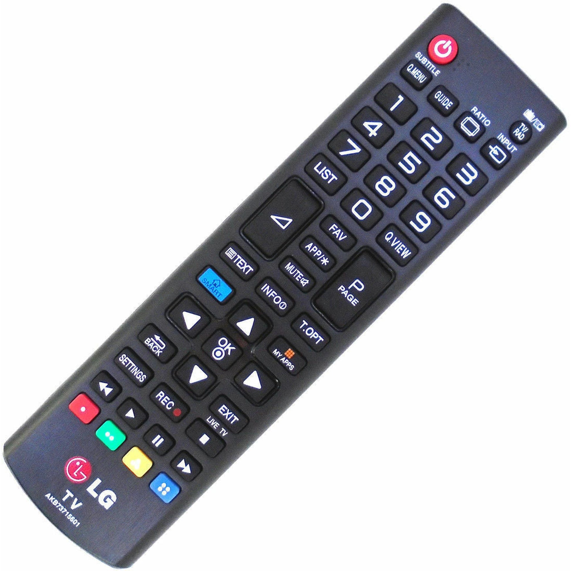Genuine AKB73715601 Remote Control For LG LED TV's with Smart & My Apps Buttons
