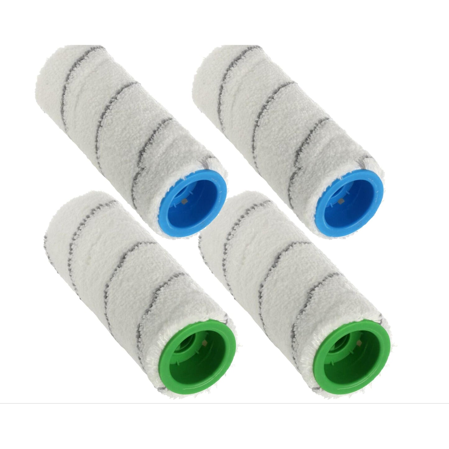4 x Microfibre Rollers For Karcher FC3 & FC5 Wet & Dry Hard Floor Vacuum Cleaner
