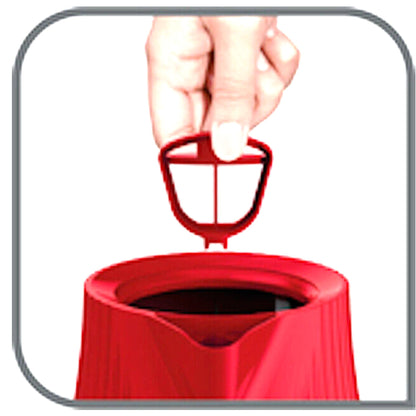 Spout Filter for Tefal Loft KO250540 Limescale Anti-Calc Red Mesh Kettle Spout Filter Genuine