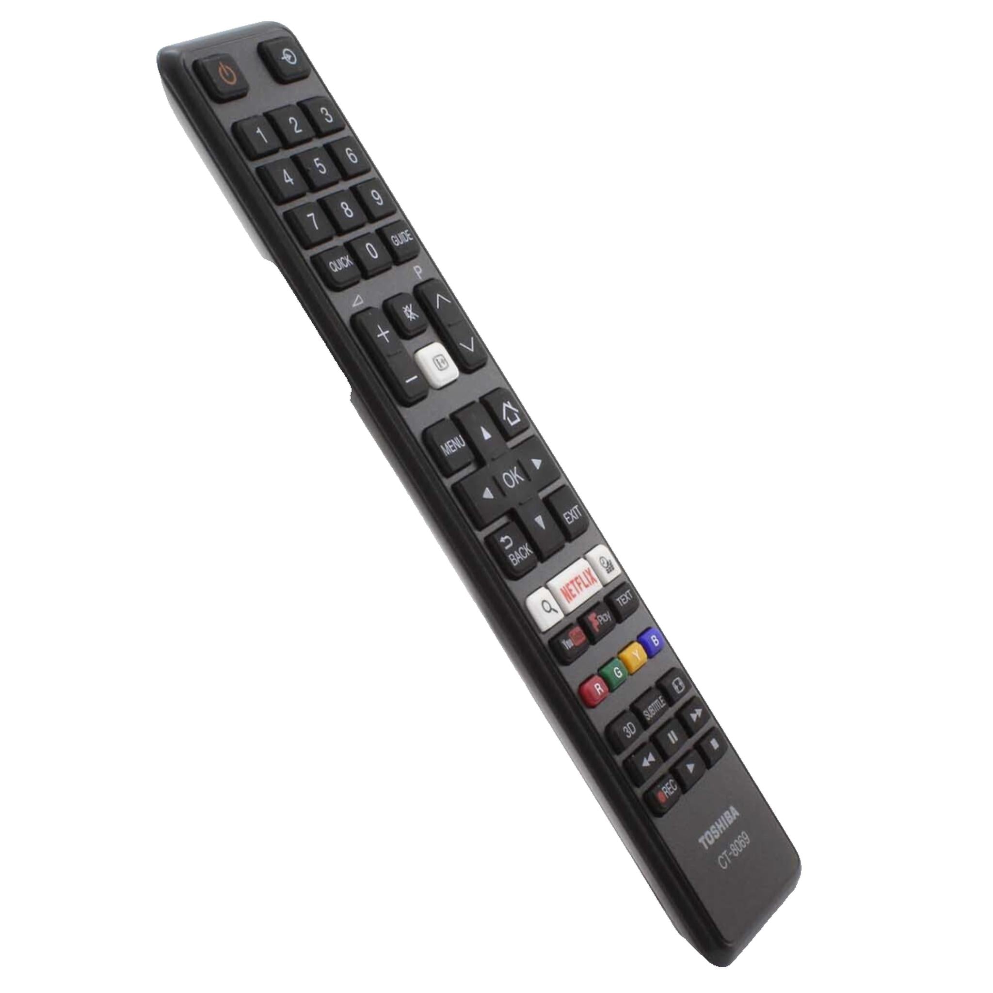 Genuine CT-8069 TV Remote Control for Toshiba 55U6663DB 32L3753DB Smart HD LEDs