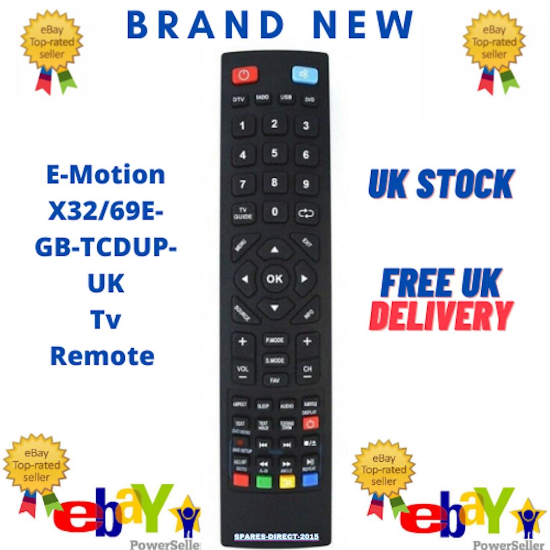 New TV Remote Control for TECHNIKA 24E21BHDRDVD