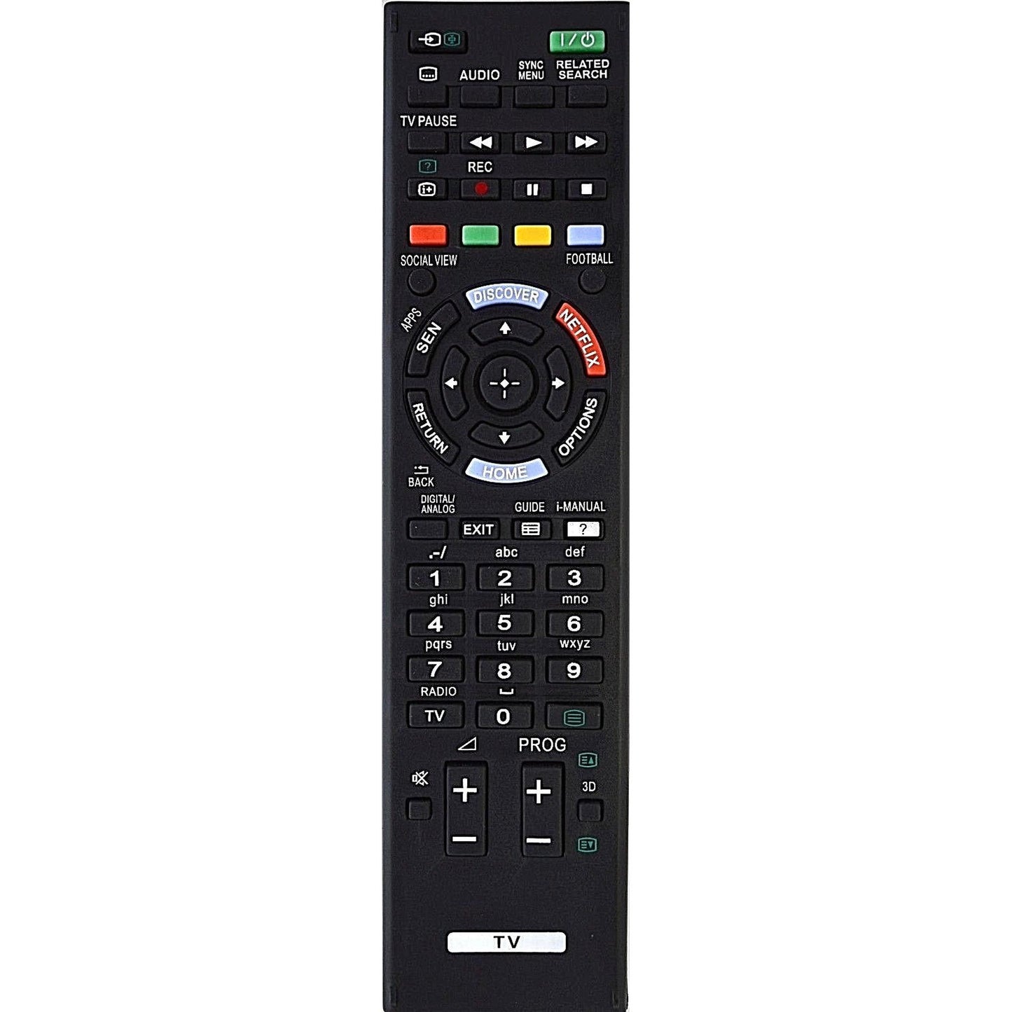Universal Replacement Remote Control FOR Sony 3D SMART NETFLIX TV