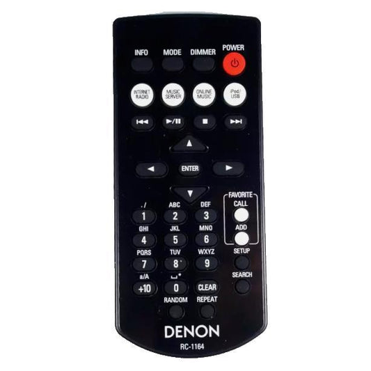 100% Genuine RC-1164 Remote Control For Denon DCD-F109 D-F109C D-F109N DNP-F109