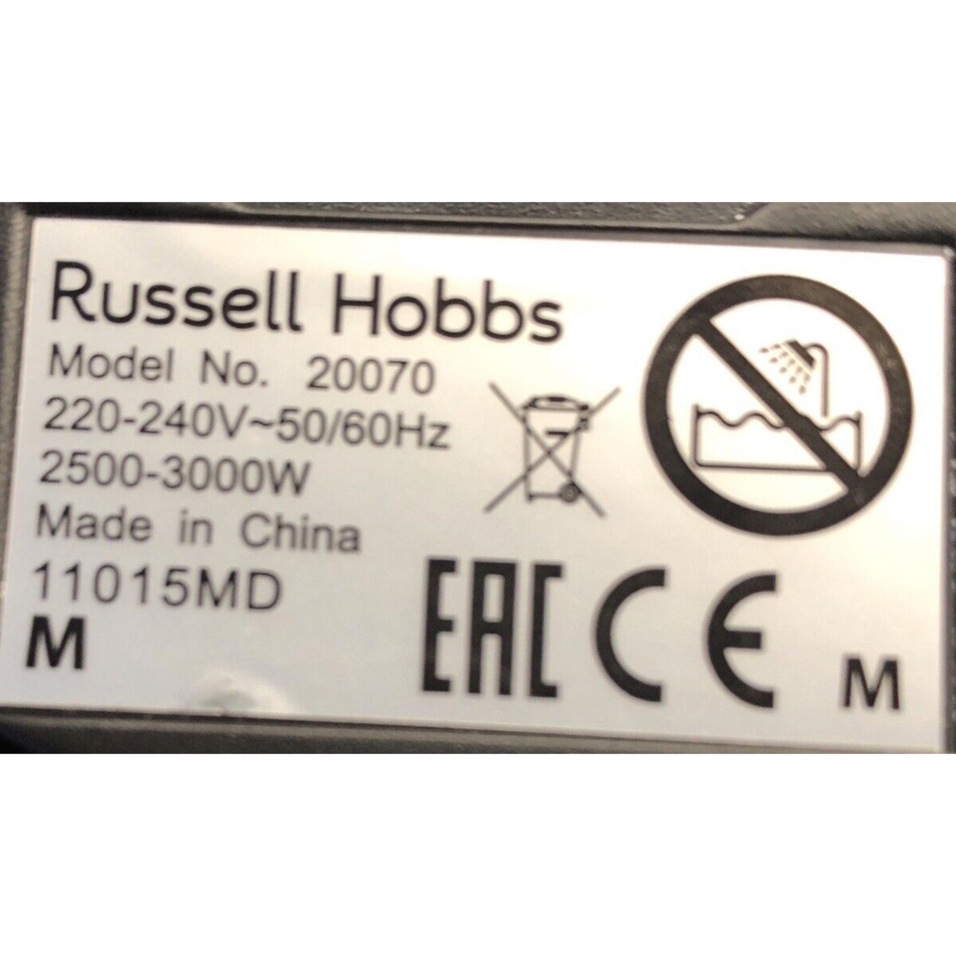 Spout Filter for RUSSELL HOBBS 20070, 20071, 20090 ( M ) Kettle Anti Scale Limescale Black Filter