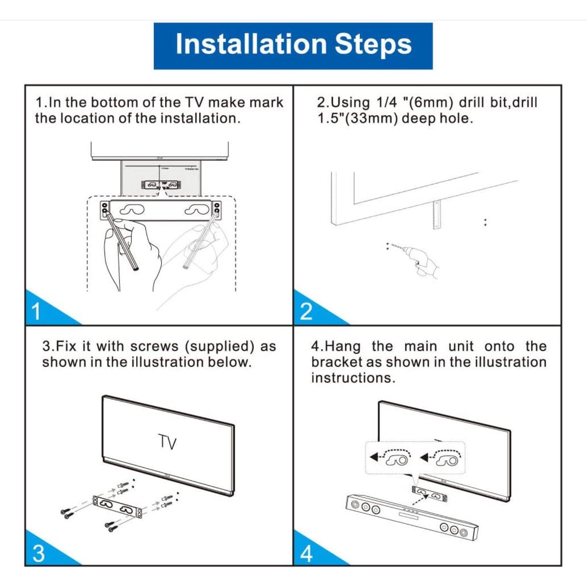 Soundbar Wall Mounting Bracket For LG ( NB3530A ONLY WONT FIT OTHERS )