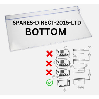 BOTTOM Freezer Drawer Front Flap for beko CNG3582VPS CFG3582S CFG3552B CRFG3582DS
