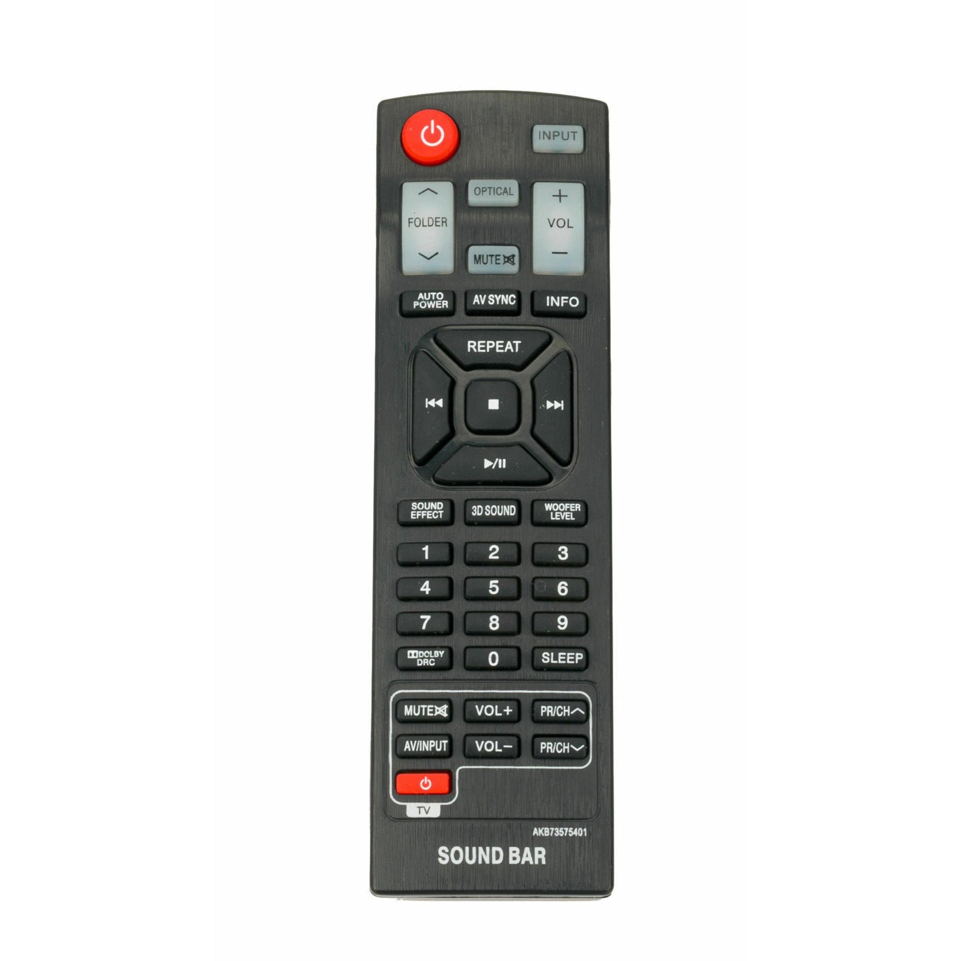 AKB73575401 Remote for LG Soundbar NB5540 NB4540 NB3530A LAP440 Nb4542 NB3520A