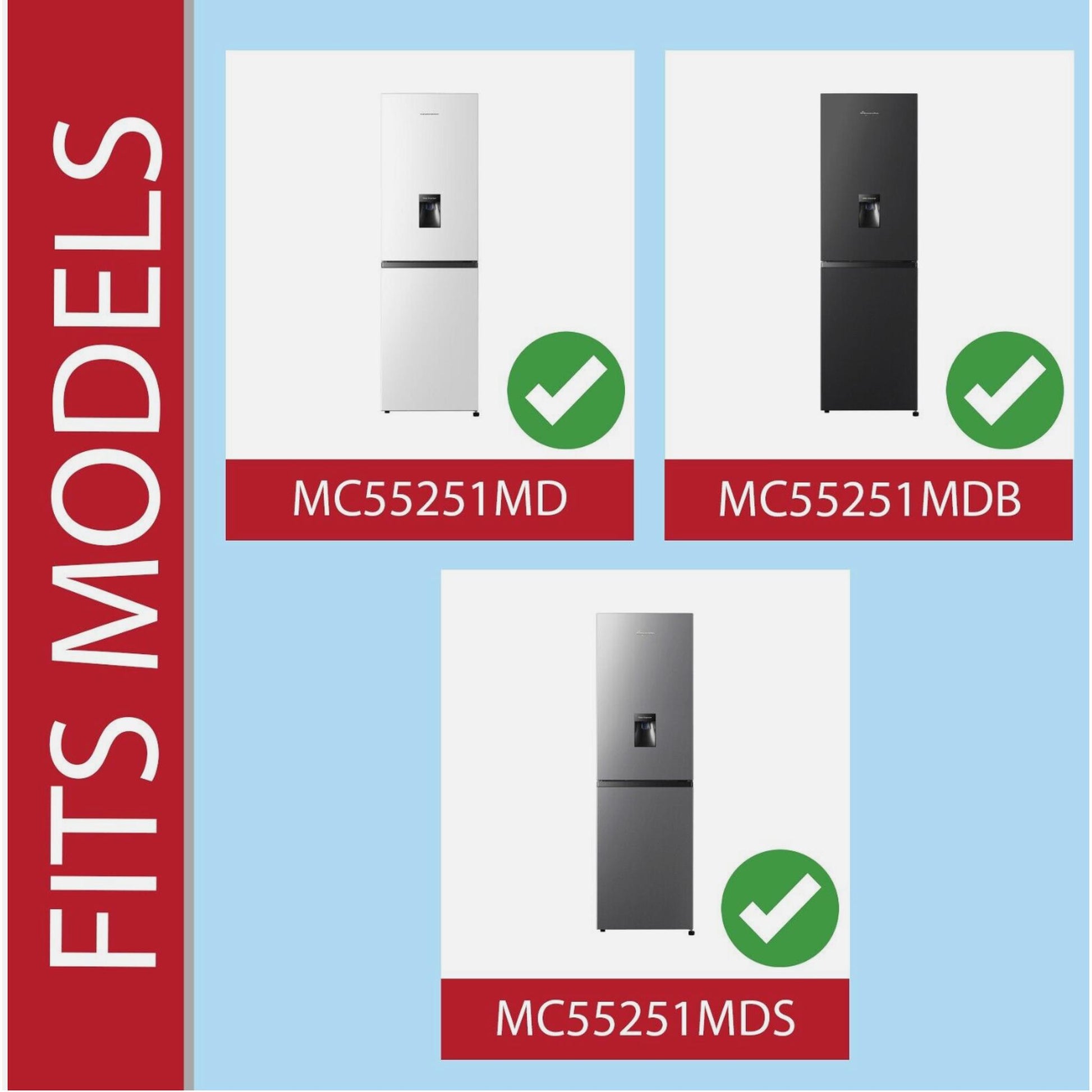 Water Tank Dispenser Fridgemaster Fridge Freezer MC55251MD MC55251MDB MC55251MDS