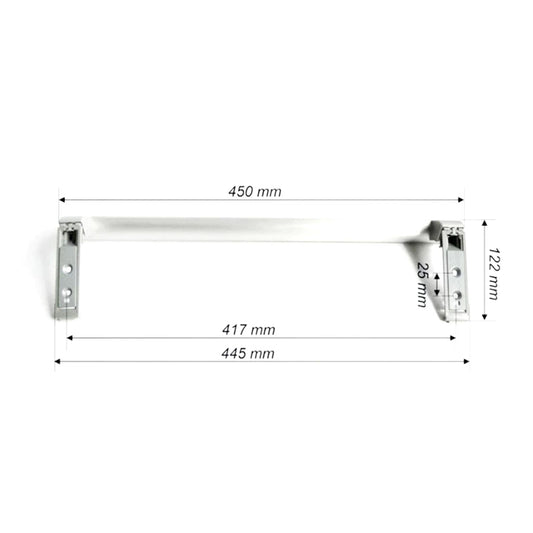 Genuine Freezer Door Handle Silver 450 x 122 mm KTF60X20 / KTLD60X20 FOR KENWOOD
