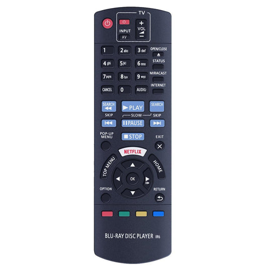 New Remote Control For Panasonic Blu-ray Disc Player Replaces N2QAYB001030