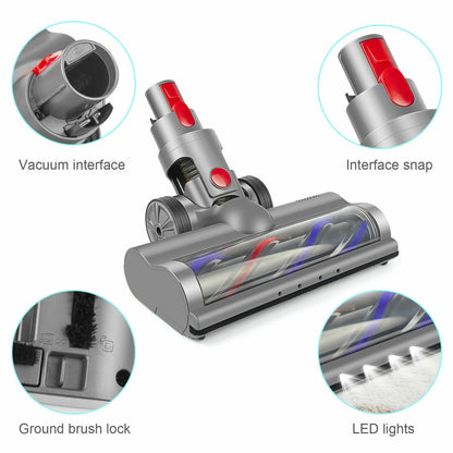 Floor Tool for DYSON V7,V8,V10,V11 Vacuum Motorhead Turbine Brush Carbon Fibre