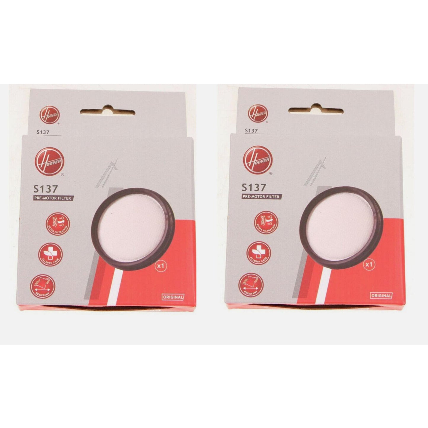 2 x Hoover H-Free 300 Vacuum Cleaner Motor Filter S137 Genuine Part