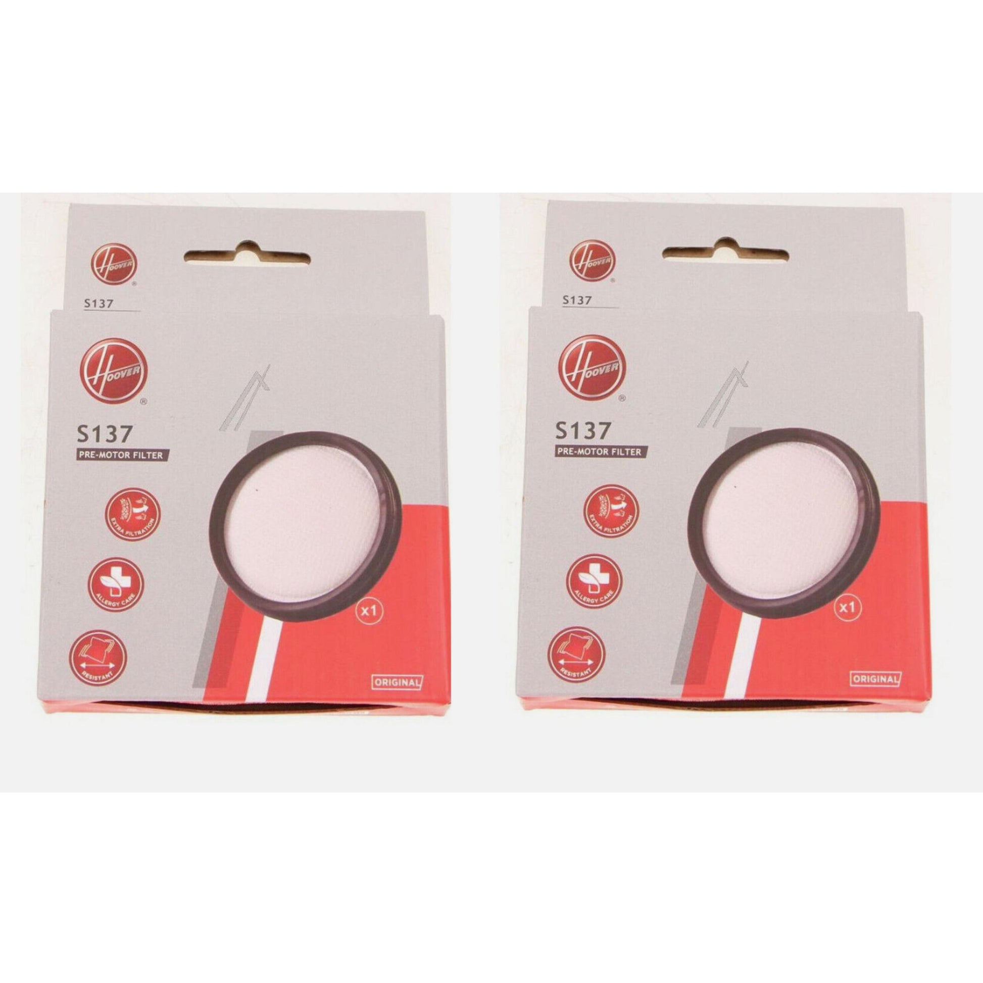 2 x Hoover H-Free 300 Vacuum Cleaner Motor Filter S137 Genuine Part