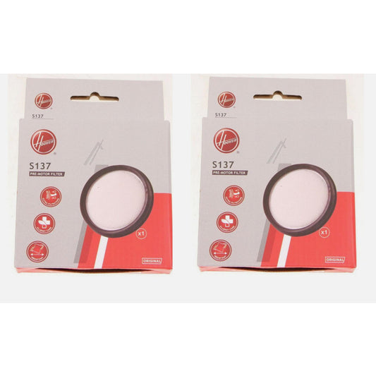 2 x Hoover H-Free 300 Vacuum Cleaner Motor Filter S137 Genuine Part