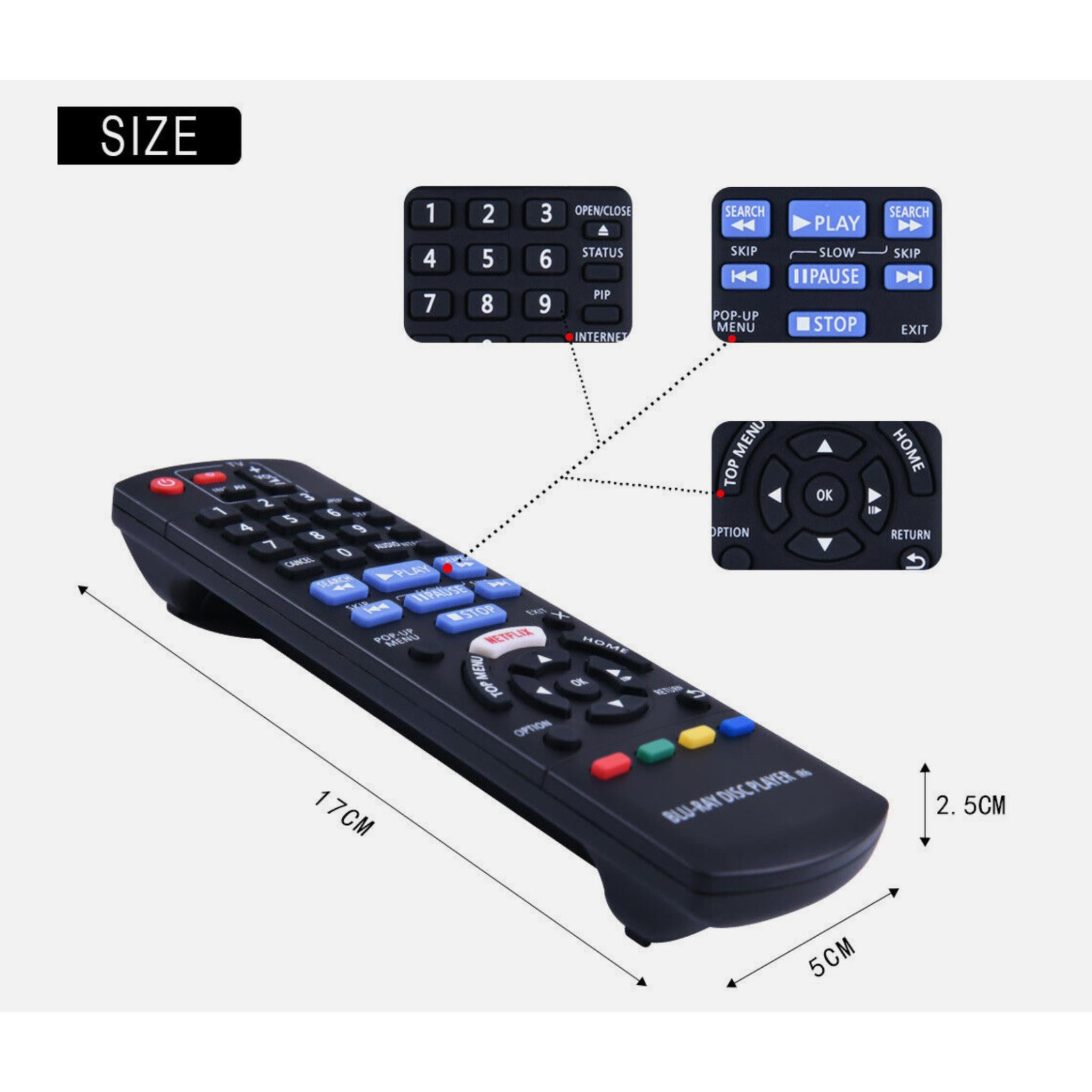 New N2QAYB001029 Remote Control For Panasonic Blu-ray DMP-BD83GN DMP-BD84GN
