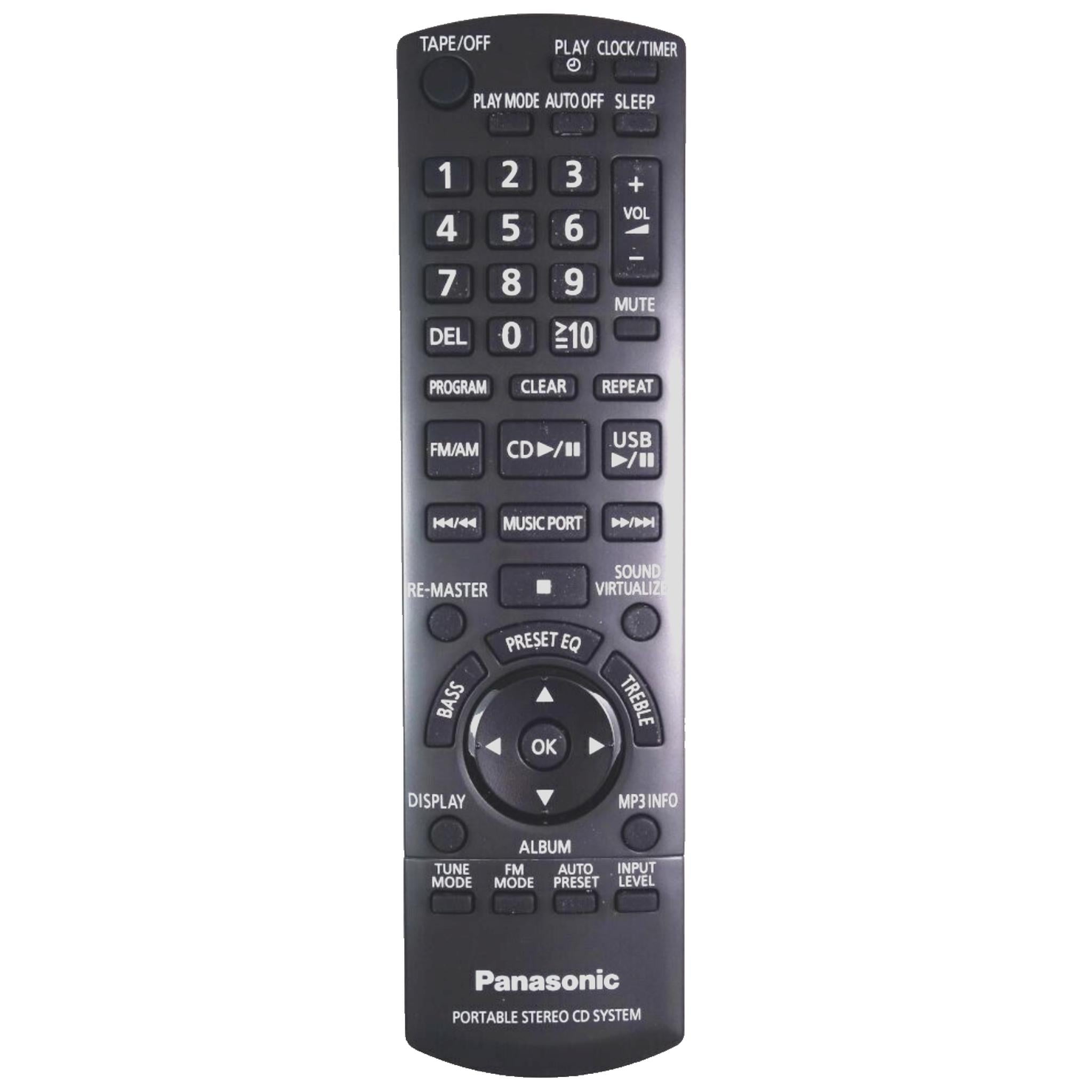Genuine N2QAYA000008 Stereo Remote Control For Panasonic RX-D55AEG-K